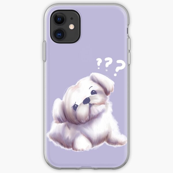 Confused Maltese iPhone Soft Case
