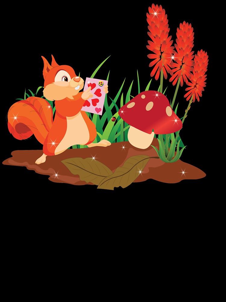 Thumbnail 2 of 2, Kids T-Shirt, Chipy The Valentine Chipmunk™ designed and sold by TeelieTurner.
