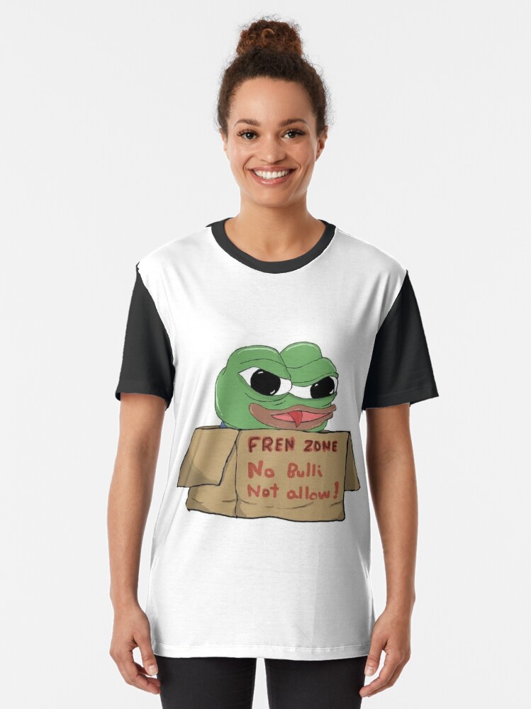 Kærlig Hummingbird undskyldning Pepe Fren Zone" Graphic T-Shirt for Sale by Pepe-Dealer | Redbubble