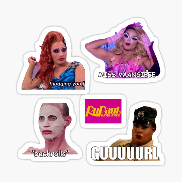 Juego de pegatinas RuPaul Drag Race Meme Pegatina