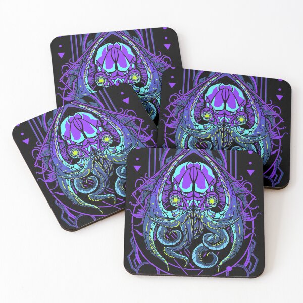 Item preview, Cyberpunk Geometry Anime Octopus Purple designed and sold by glitchedingrey.