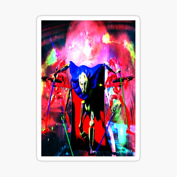 Vista previa del artículo con la obra «El gran general Grievous», diseñado y vendido por Harmonious Art.