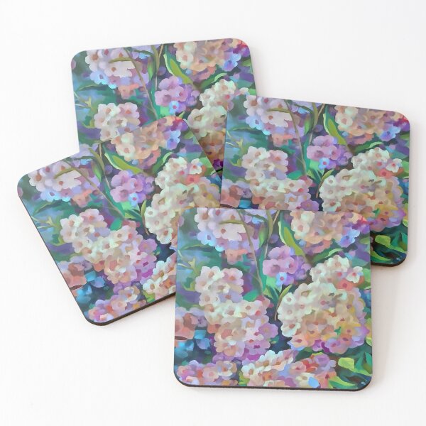 Item preview, Artistic Hydrangeas Hortensia Floral Abstract Art designed and sold by taiche.