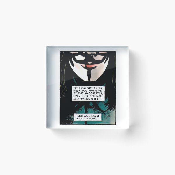 Item preview, V for Vendetta - Quote Silent designed and sold by Nincow.