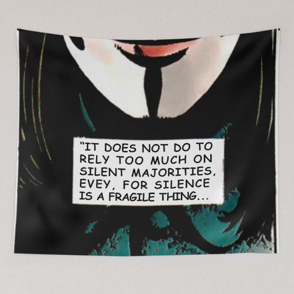 Item preview, V for Vendetta - Quote Silent designed and sold by Nincow.