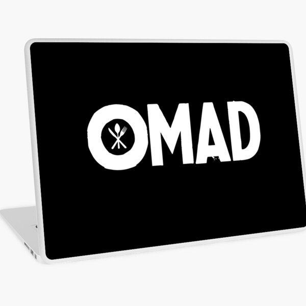 OMAD: One Meal a Day (Black) Laptop Skin