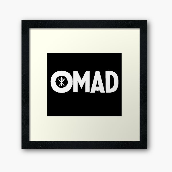 OMAD: One Meal a Day (Black) Framed Art Print
