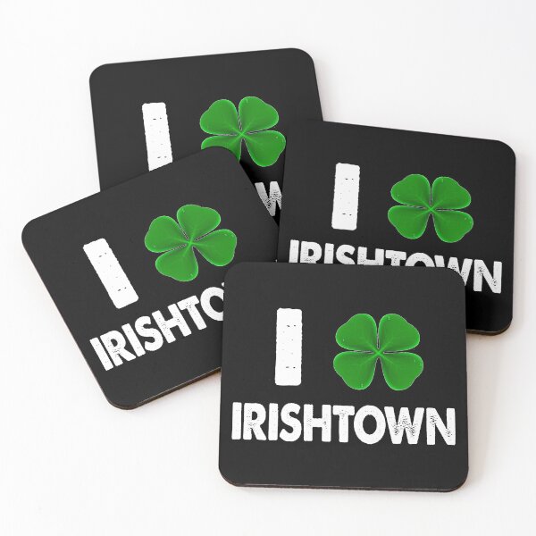 Item preview, I LOVE IRISHTOWN IN BLACK designed and sold by Northam Secondhand.