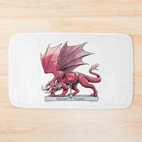 Item preview, Birthstone Dragon: January Garnet Illustration designed and sold by stephsmith.