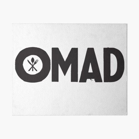 OMAD: One Meal a Day (White) Art Board Print