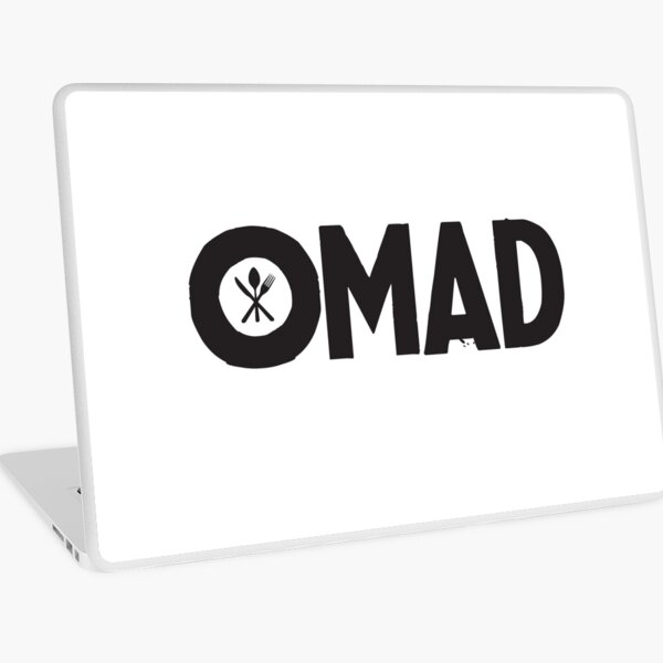 OMAD: One Meal a Day (White) Laptop Skin