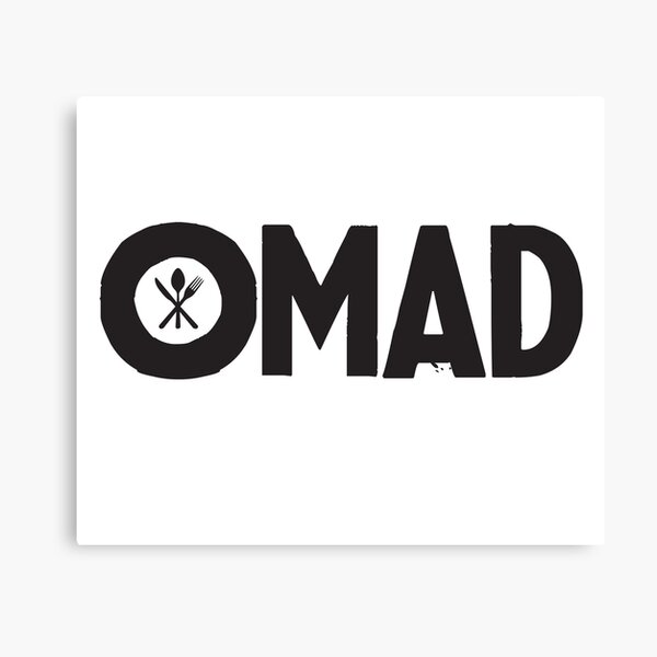OMAD: One Meal a Day (White) Canvas Print