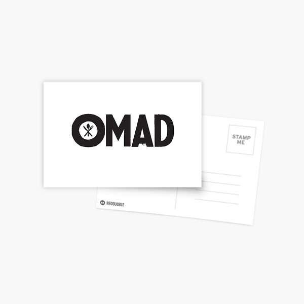 OMAD: One Meal a Day (White) Postcard