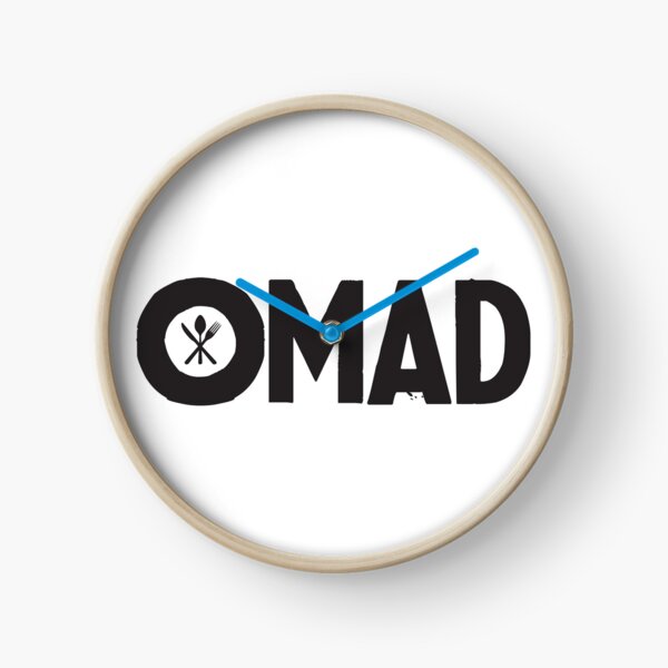OMAD: One Meal a Day (White) Clock