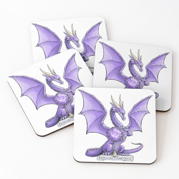 Item preview, Birthstone Dragon: February Amethyst Illustration designed and sold by stephsmith.