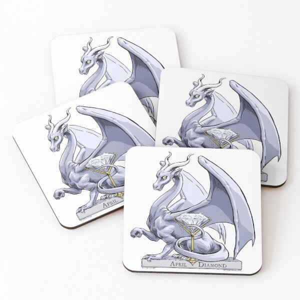 Item preview, Birthstone Dragon: April Diamond Illustration designed and sold by stephsmith.