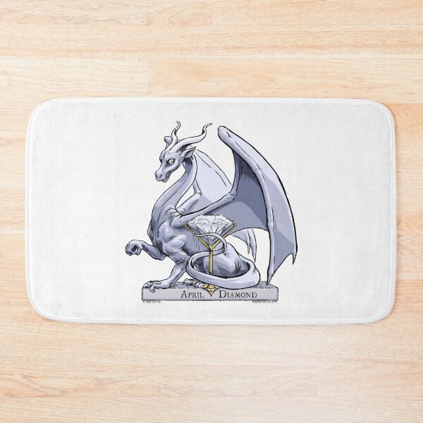 Item preview, Birthstone Dragon: April Diamond Illustration designed and sold by stephsmith.