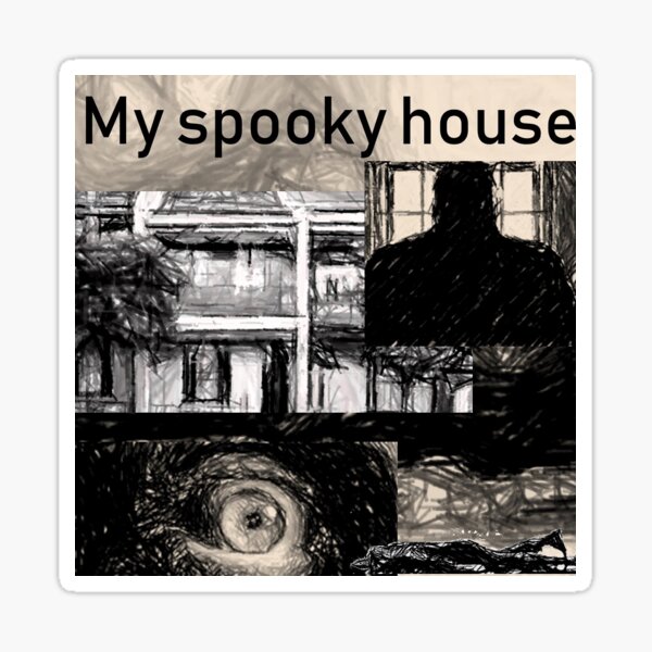 My Spooky House Logo Sticker