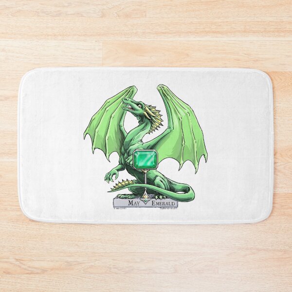 Item preview, Birthstone Dragon: May Emerald Illustration designed and sold by stephsmith.