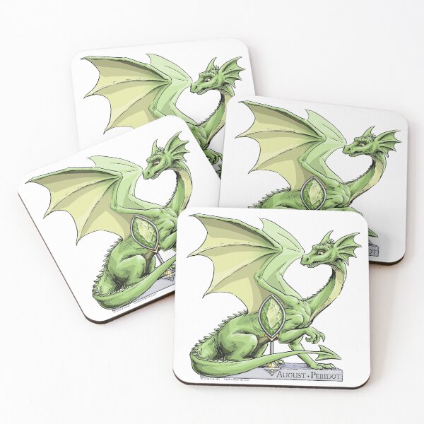 Item preview, Birthstone Dragon: August Peridot Illustration designed and sold by stephsmith.
