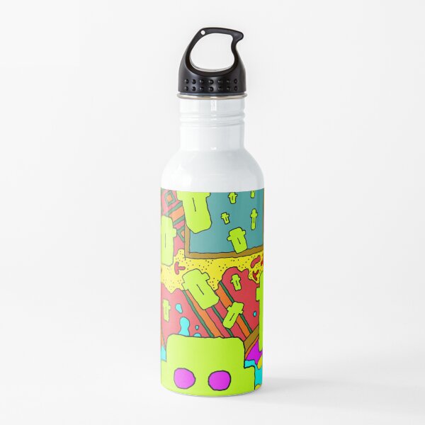 Floating Faces - Lime Water Bottle