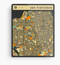 SAN FRANCISCO MAP Metal Print