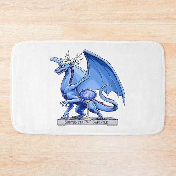 Item preview, Birthstone Dragon: September Sapphire Illustration designed and sold by stephsmith.
