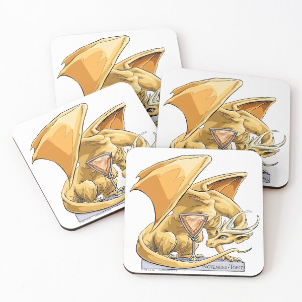 Item preview, Birthstone Dragon: November Topaz Illustration designed and sold by stephsmith.