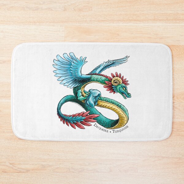 Item preview, Birthstone Dragon: December Turquoise Illustration designed and sold by stephsmith.
