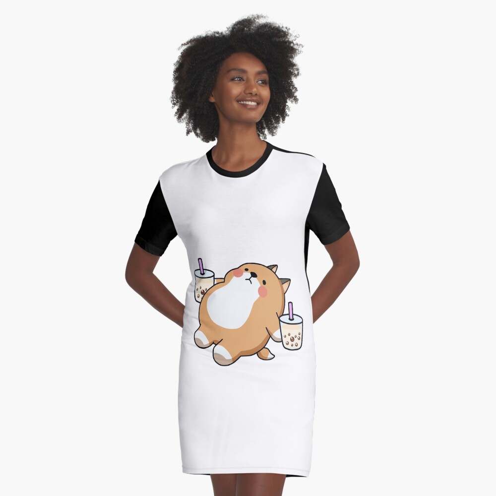 Vista previa del artículo con la obra «Vestido camiseta», diseñado y vendido por SirBobalot.
