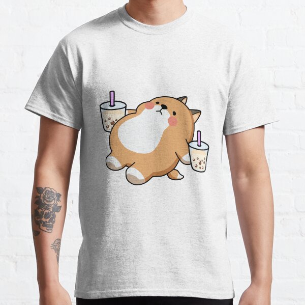 Lazy Shiba Loves Boba! Classic T-Shirt