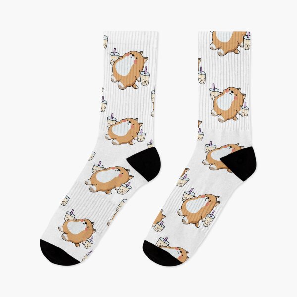 Item preview, Lazy Shiba Loves Boba! designed and sold by SirBobalot.