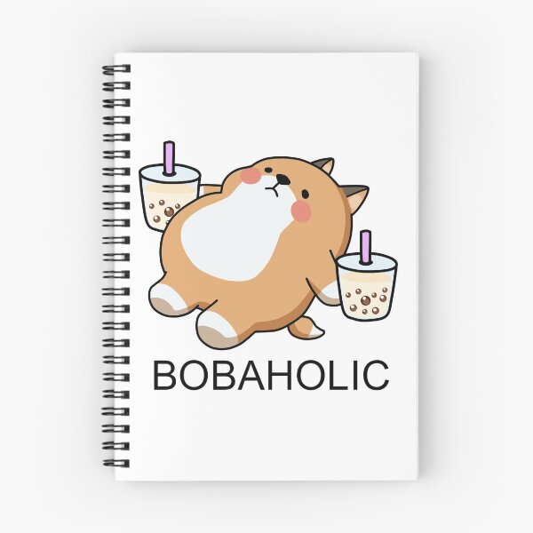 Item preview, Lazy Bobaholic Shiba Loves Boba! designed and sold by SirBobalot.