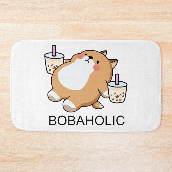 Item preview, Lazy Bobaholic Shiba Loves Boba! designed and sold by SirBobalot.