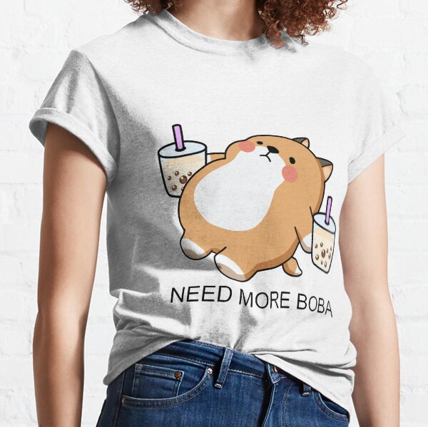 Item preview, Lazy Shiba Needs More Boba! designed and sold by SirBobalot.