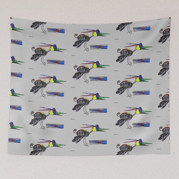 Item preview, Springy Crane By Artguru 0357, 28 X 22, - Ink On Paper designed and sold by Art Guru.