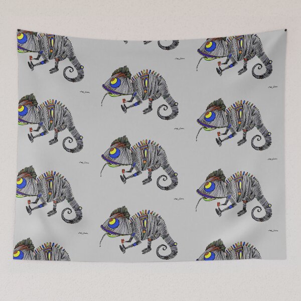 Item preview, Chameleon By Artguru 0355, 28 X 22, - Acrylic On Paper designed and sold by Art Guru.
