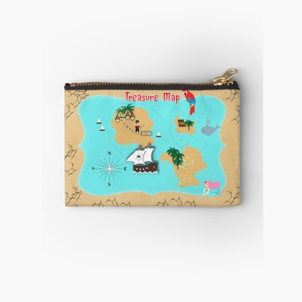 Item preview, Pirates Secret Hidden Treasure Themed Map designed and sold by Artification.