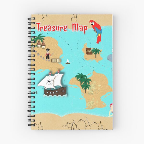 Item preview, Pirates Secret Hidden Treasure Themed Map designed and sold by Artification.