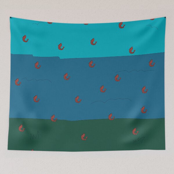 Item preview, Shrimp pattern designed and sold by Aleoma.