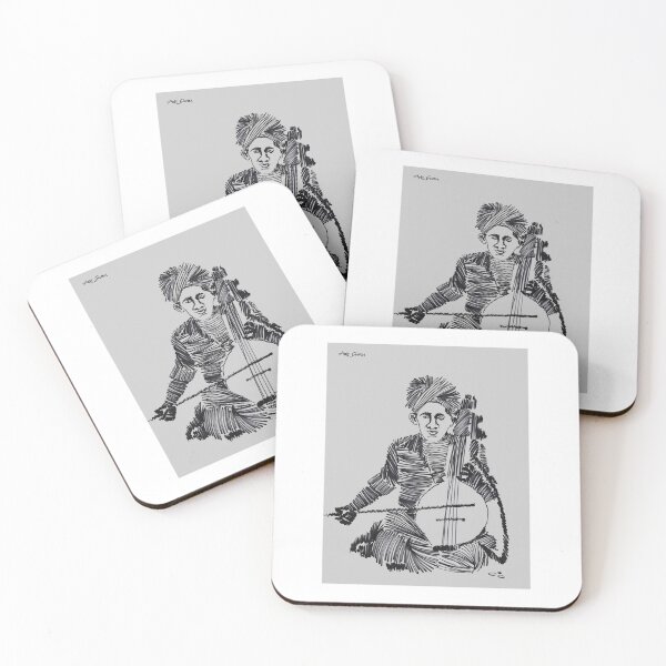 Item preview, Man Playing Instrument By Artguru 0344, 22 X 28, - Ink On Paper designed and sold by Art Guru.