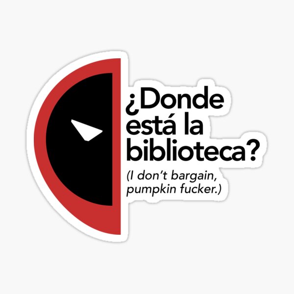 No trato, calabaza f *****. Pegatina
