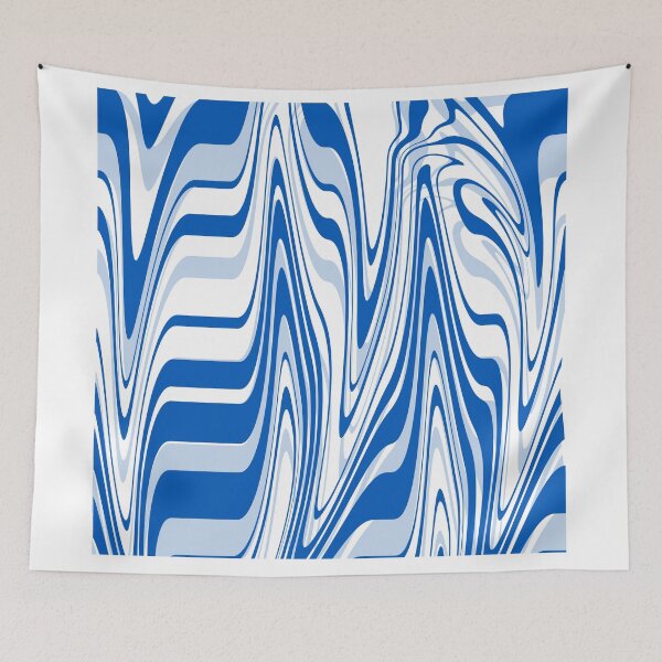 Item preview, Blue Marbling by Mira Tasich designed and sold by Mira Tasich.