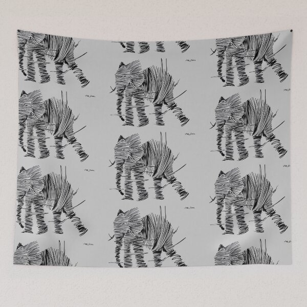 Item preview, Elephant By Artguru 0329, 28 X 22, - Ink On Paper designed and sold by Art Guru.