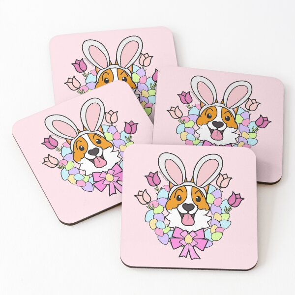 Item preview, Easter Corgi Wreath  designed and sold by SPufferART.