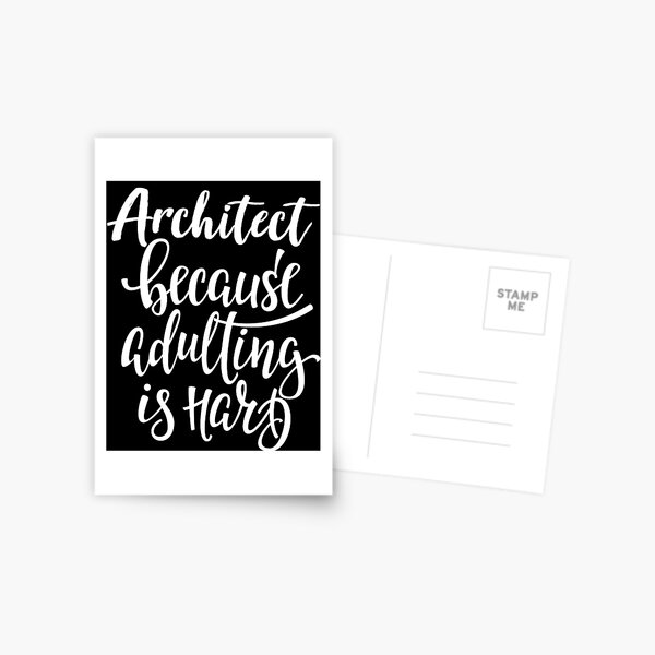 Item preview, Architect Because Adulting Is Hard designed and sold by ProjectX23.