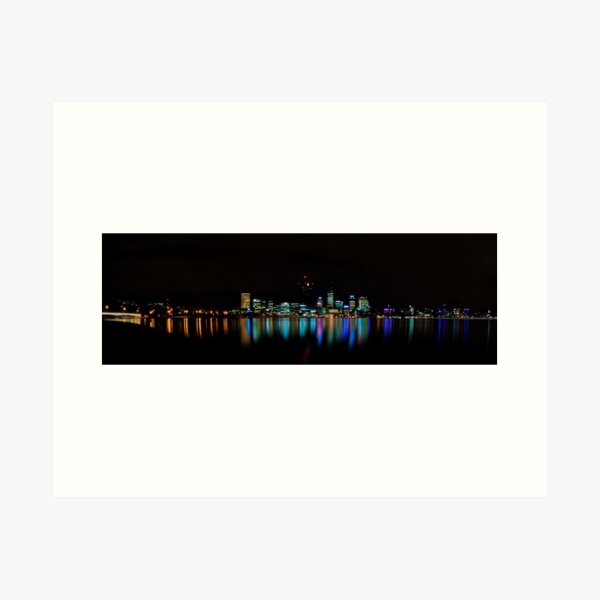 Aperçu de l'œuvre Perth City Lights Refelctions 1 créée et vendue par Jaxybelle.