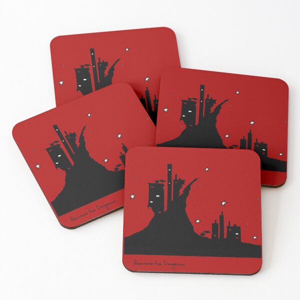 Item preview, Cows on Dark Cliff City Under Stars designed and sold by Adventures Are Dangerous.