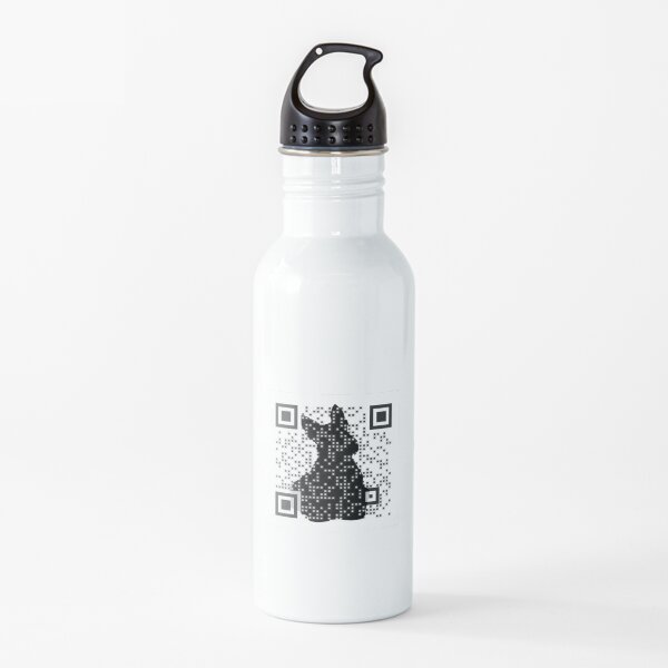 Dog Logo QR Code Water Bottle