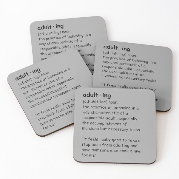 Item preview, adulting defintion designed and sold by techiedorm.